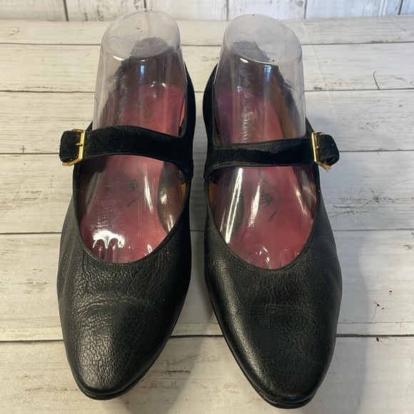 Vintage Nina Kitten Heel  Suede and Leather Mary Jane - Picture 3 of 13